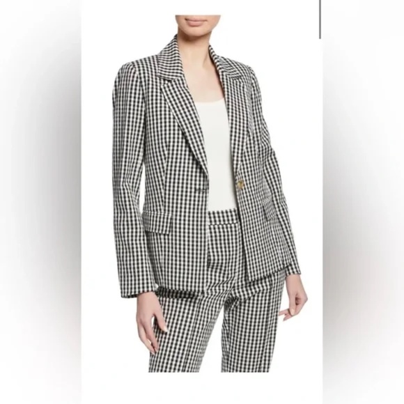 Tanya Taylor Black and White Check Suit - Picture 1 of 2